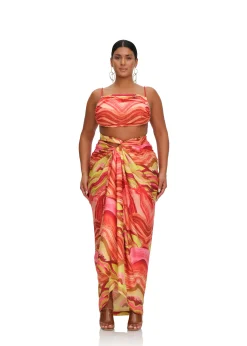 Aiko Crop Top-Sunset<Andrea Iyamah Sale