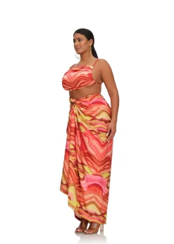 Aiko Crop Top-Sunset<Andrea Iyamah Sale