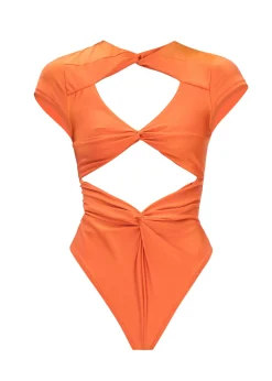 Aluna Orange One Piece Swimsuit<Andrea Iyamah New