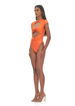 Aluna Orange One Piece Swimsuit<Andrea Iyamah New