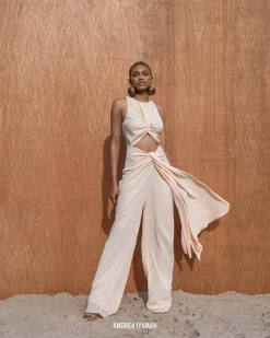 Aminata Champagne Jumpsuit<Andrea Iyamah Store