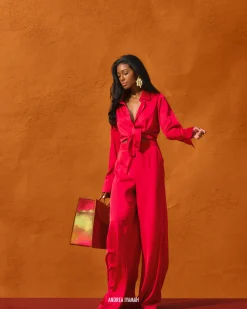 Ara Pants-Ruby<Andrea Iyamah Cheap