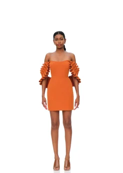 Azo Dress-Tangerine<Andrea Iyamah Sale