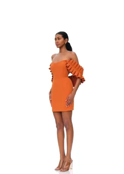 Azo Dress-Tangerine<Andrea Iyamah Sale