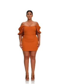 Azo Dress-Tangerine<Andrea Iyamah Sale