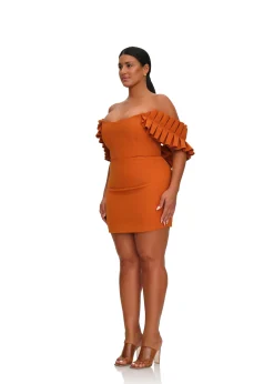 Azo Dress-Tangerine<Andrea Iyamah Sale