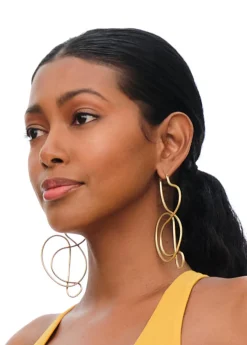 Clef Earrings<Andrea Iyamah Online