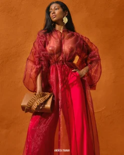 Deko Robe-Wine<Andrea Iyamah Shop