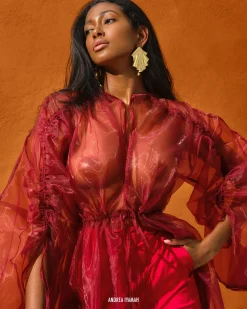 Deko Robe-Wine<Andrea Iyamah Shop