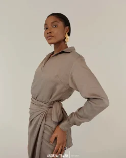 Eka Long Sleeve Shirt<Andrea Iyamah Best Sale