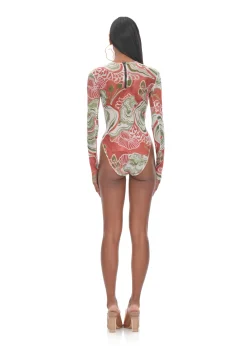Elle Abstract Mushroom Bodysuit<Andrea Iyamah Best Sale