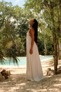 Essi Maxi Dress-Limestone<Andrea Iyamah Hot