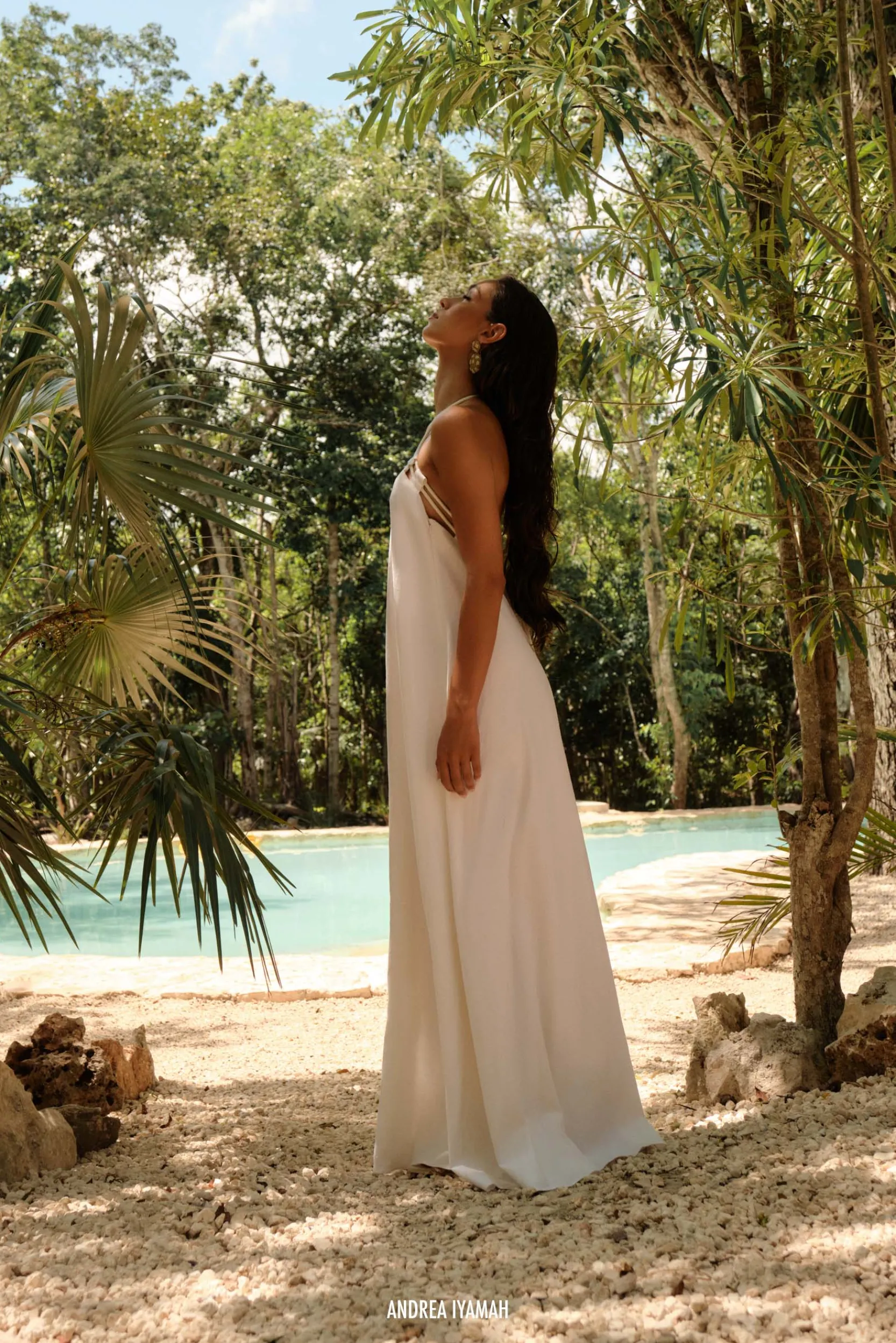 Essi Maxi Dress-Limestone<Andrea Iyamah Hot