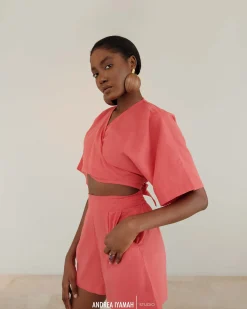 Eti Coral Crop Top<Andrea Iyamah Best Sale