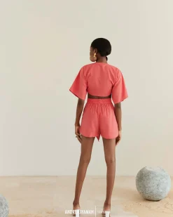Eti Coral Crop Top<Andrea Iyamah Best Sale