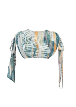 Halima Abstract Bark Cropped Top<Andrea Iyamah Discount