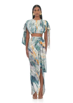 Halima Abstract Bark Cropped Top<Andrea Iyamah Discount