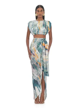 Halima Abstract Bark Cropped Top<Andrea Iyamah Discount