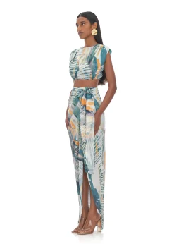 Halima Abstract Bark Cropped Top<Andrea Iyamah Discount