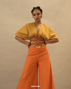 Ilo Pants-Clay<Andrea Iyamah Hot