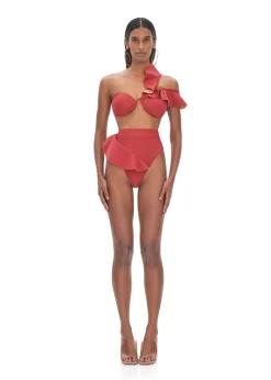Kiara Red High Rise Bikini<Andrea Iyamah Fashion