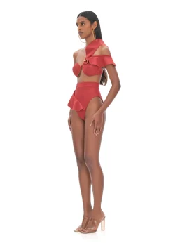 Kiara Red High Rise Bikini<Andrea Iyamah Fashion