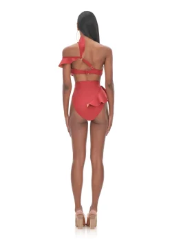 Kiara Red High Rise Bikini<Andrea Iyamah Fashion