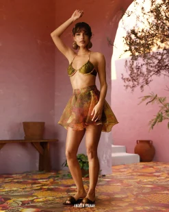 Kokos Shorts-Kola Print<Andrea Iyamah Best Sale