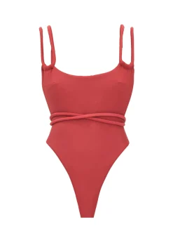 Lima Red One Piece Swimsuit<Andrea Iyamah Hot