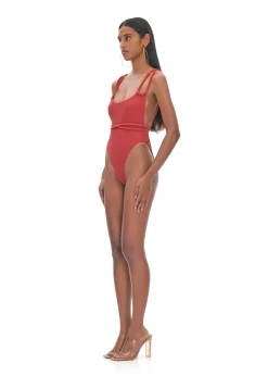 Lima Red One Piece Swimsuit<Andrea Iyamah Hot