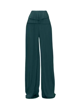 Linea Green Pleated Pants<Andrea Iyamah Store