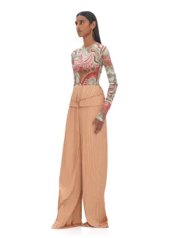 Linea Toffee Pleated Pants<Andrea Iyamah Cheap