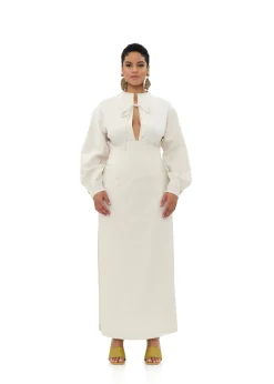 Lino Bodysuit-Limestone<Andrea Iyamah Sale