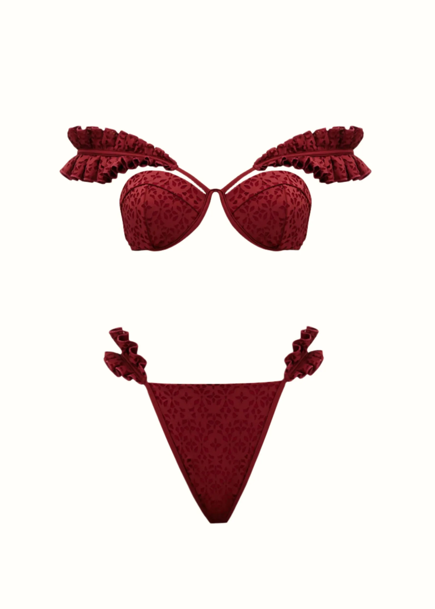 Mulan Bikini-Wine<Andrea Iyamah Best