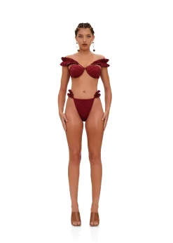 Mulan Bikini-Wine<Andrea Iyamah Best