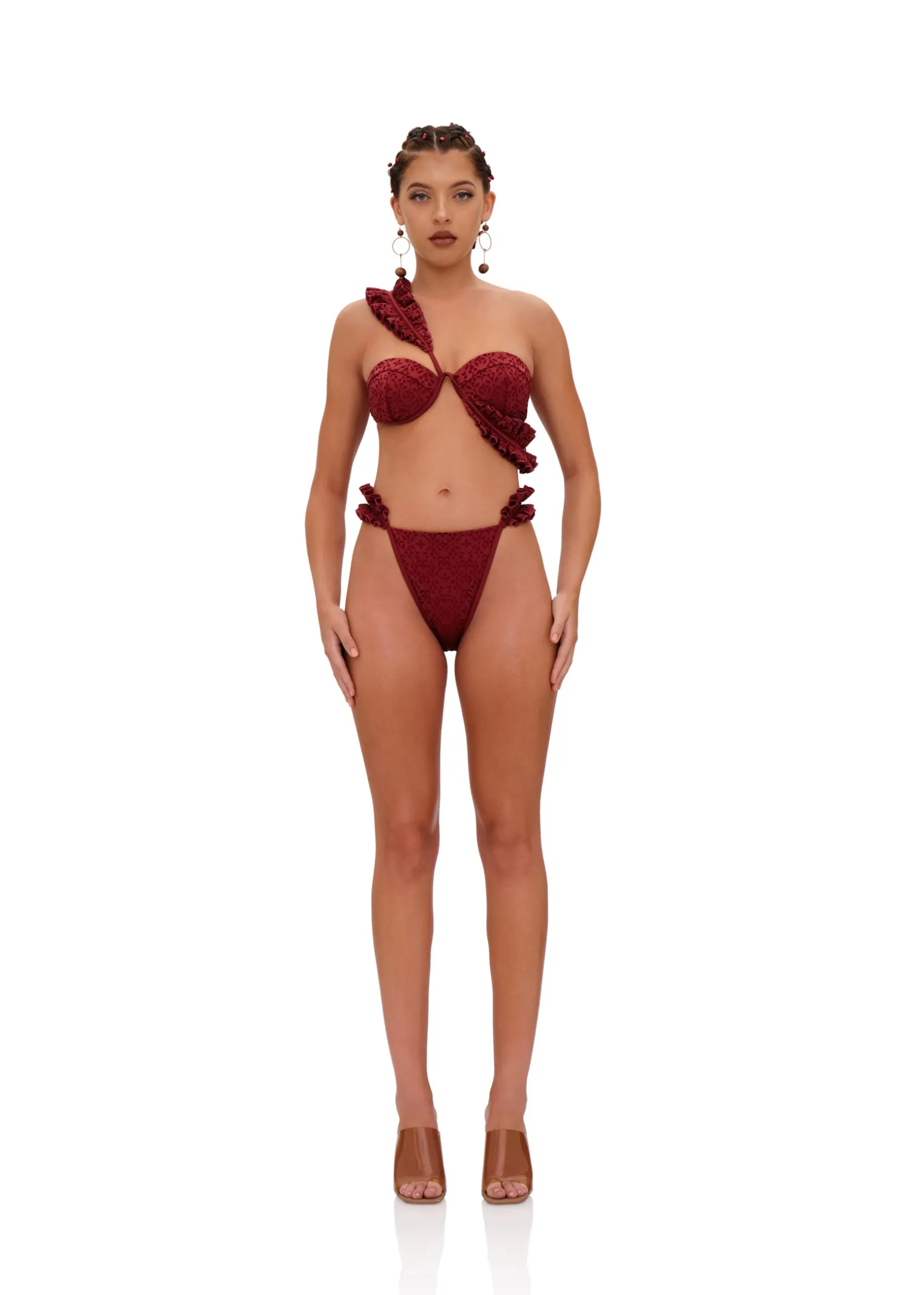 Mulan Bikini-Wine<Andrea Iyamah Best