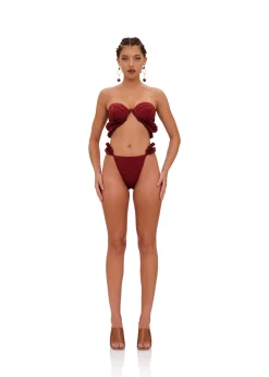 Mulan Bikini-Wine<Andrea Iyamah Best