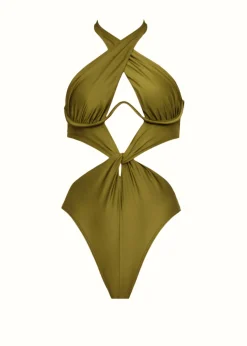 Nayo One Piece Swimsuit-Emerald<Andrea Iyamah Clearance