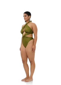 Nayo One Piece Swimsuit-Emerald<Andrea Iyamah Clearance