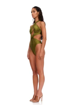 Nayo One Piece Swimsuit-Emerald<Andrea Iyamah New