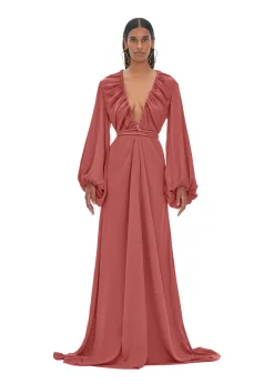 Neema Dusty Apricot Robe<Andrea Iyamah Best
