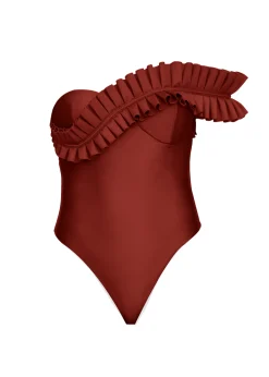Nisi One Piece Swimsuit-Chocolate<Andrea Iyamah Fashion