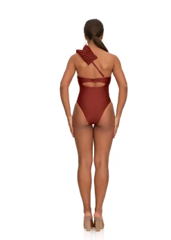 Nisi One Piece Swimsuit-Chocolate<Andrea Iyamah Fashion