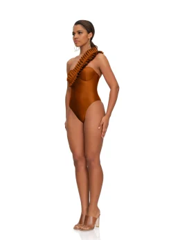 Nisi One Piece Swimsuit-Sand<Andrea Iyamah Hot