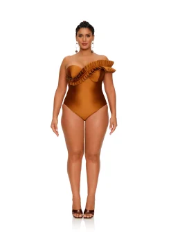 Nisi One Piece Swimsuit-Sand<Andrea Iyamah Hot
