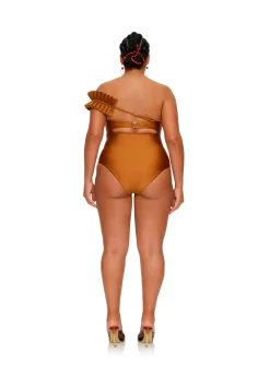 Nisi One Piece Swimsuit-Sand<Andrea Iyamah Shop