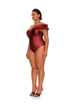 Nisi One Piece Swimsuit-Wine<Andrea Iyamah Online