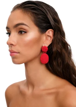 Odi Earring-Crimson<Andrea Iyamah Cheap