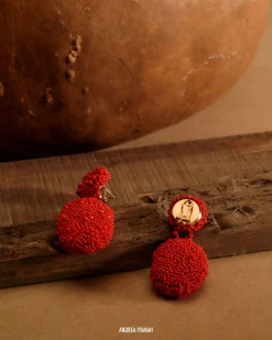 Odi Earring-Crimson<Andrea Iyamah Cheap