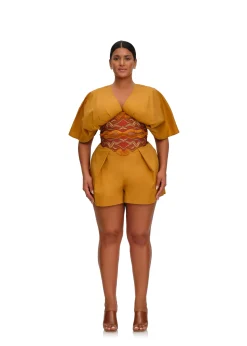 Olla Crop Top-Mustard<Andrea Iyamah Best